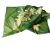 Orchideák zöldben női selyem sál, kézzel festett hernyóselyem stóla